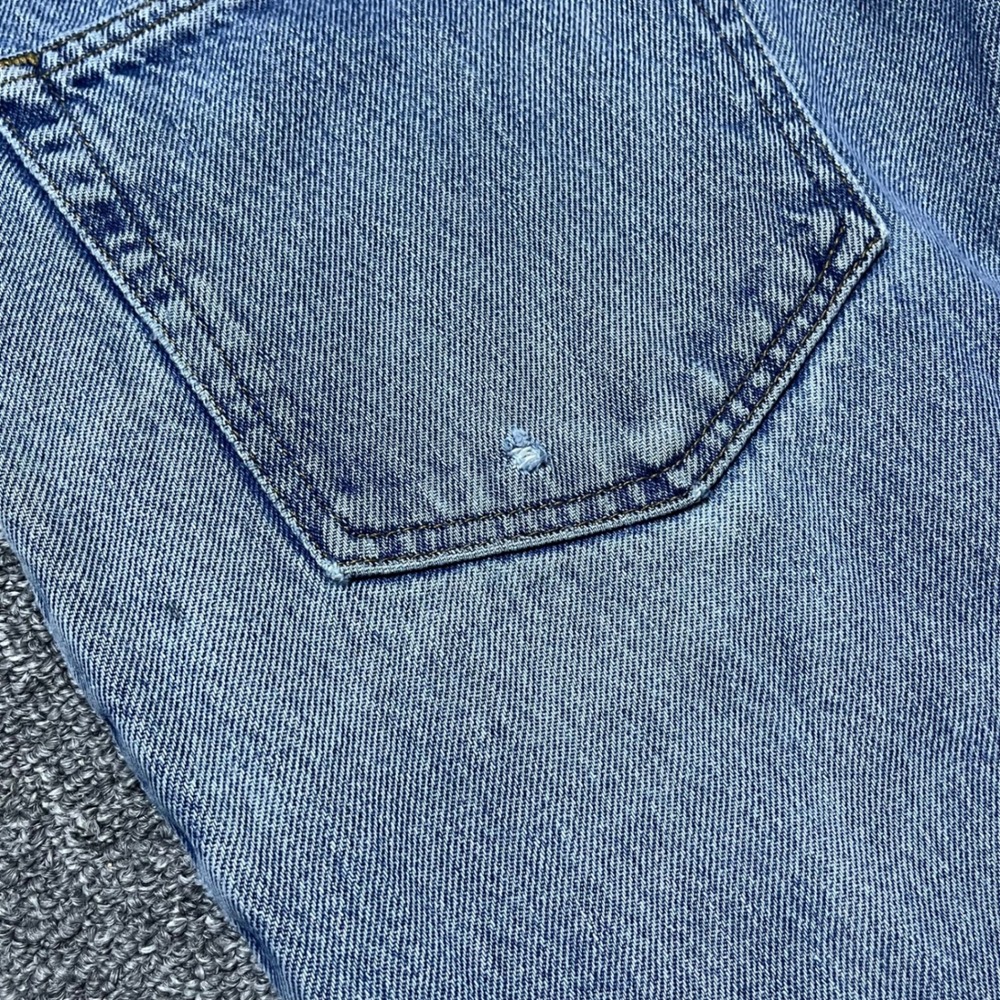 L.L.Bean Classic Fit Jeans 37x29 Light Wash Distressed Straight Leg Denim - Picture 16 of 16